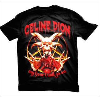 Illustration for article titled Why Can't These Heavy Metal T-Shirts for Streisand and Dion Be Reaaal?